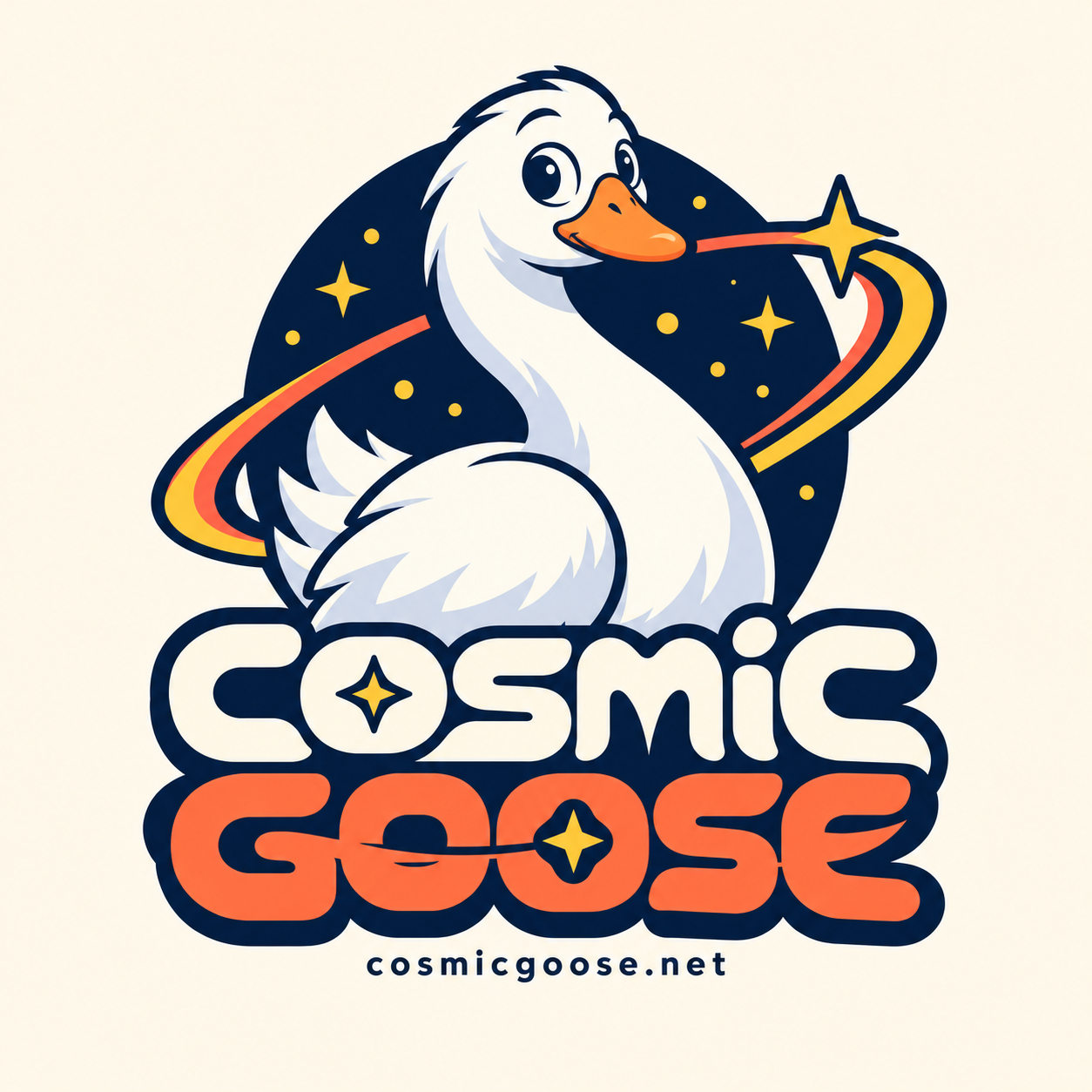 Cosmic Goose mascot and logo